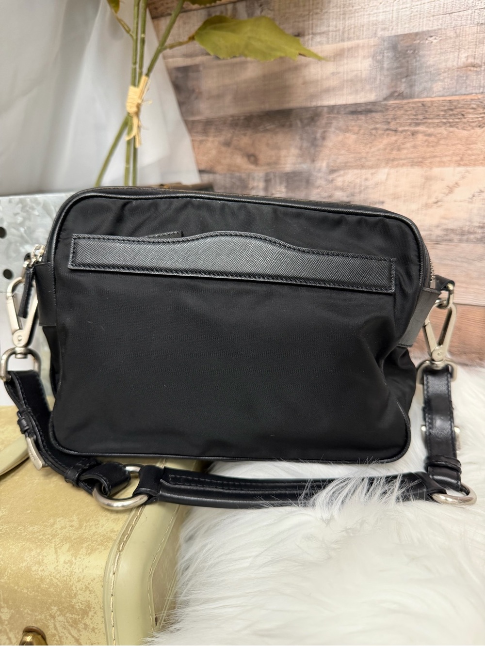 Prada Black Nylon Tessuto Shoulder Bag OS - Picture 3 of 9
